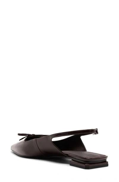 Schutz Violetta Sculpt Slingback Ballet Flat In Maplewood, Women's At Urban Outfitters In Burgundy