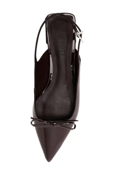 Schutz Violetta Sculpt Slingback Ballet Flat In Maplewood, Women's At Urban Outfitters In Burgundy