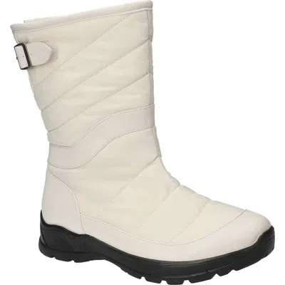 Bella Vita Women's Waterproof Round Toe Boots In White