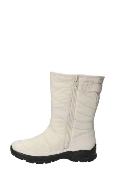 Bella Vita Women's Waterproof Round Toe Boots In White