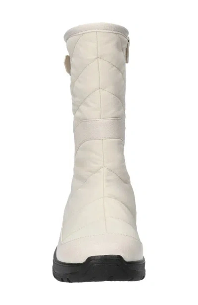 Bella Vita Women's Waterproof Round Toe Boots In White