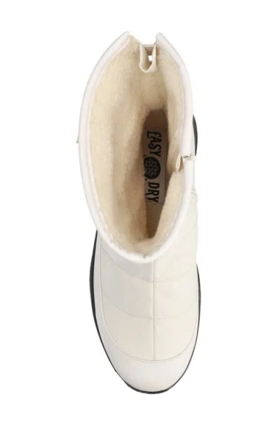 Bella Vita Women's Waterproof Round Toe Boots In White