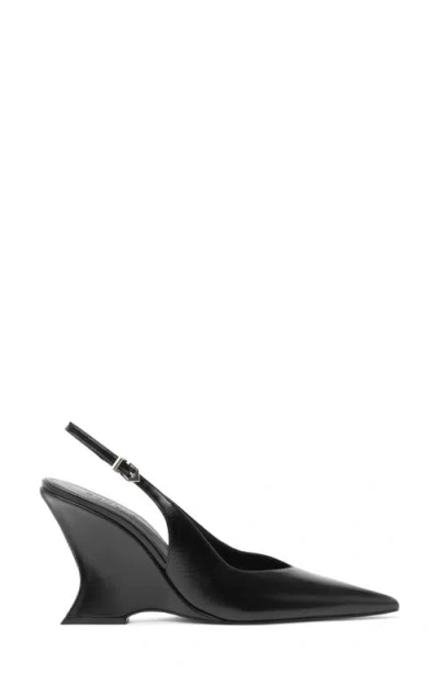 Schutz Siena Slingback Wedge Pump In Black