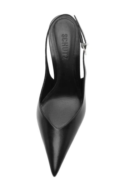 Schutz Siena Slingback Wedge Pump In Black