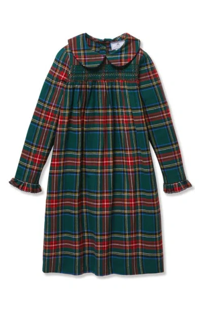 Petite Plume Kids' Eloise Brushed Twill Nightgown In Green