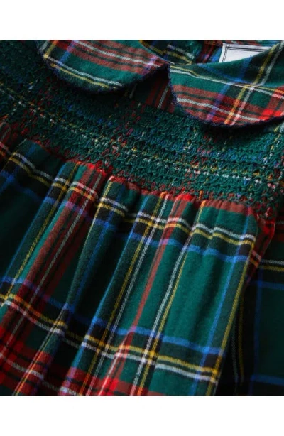 Petite Plume Kids' Eloise Brushed Twill Nightgown In Green