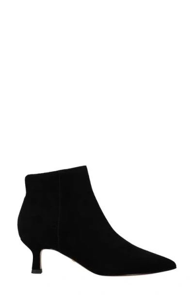 Pelle Moda Kiesa Pointed Toe Kitten Heel Bootie In Black