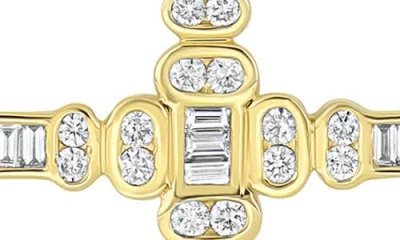 Bony Levy Florentine Diamond Cross Pendant Necklace In Gold