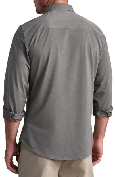 Rhone Commuter Slim Fit Button-up Shirt In Brown