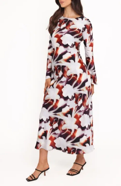 Petal And Pup Petal & Pup Deidra Floral Long Sleeve Dress In White