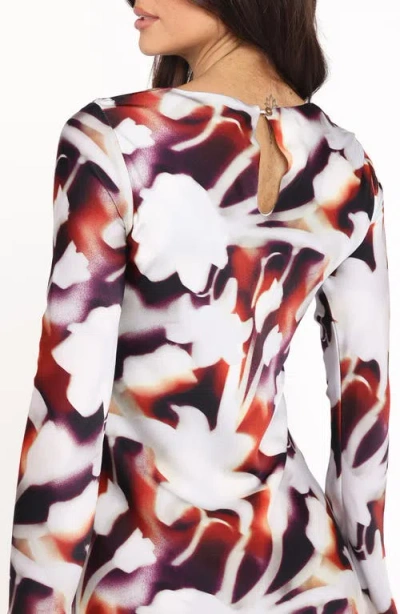 Petal And Pup Petal & Pup Deidra Floral Long Sleeve Dress In White