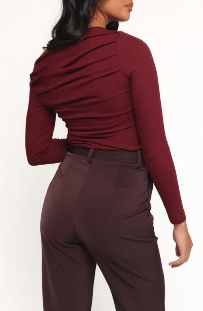 Petal And Pup Petal & Pup Cer One-shoulder Knit Top In Red