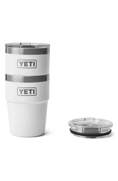 Yeti Ramber 16-ounce Stackable Cup In White