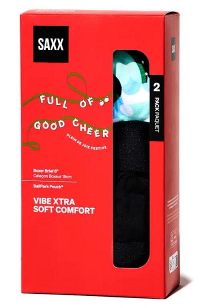 Saxx Vibe Xtra Assorted 2-pack Boxer Briefs In Multi