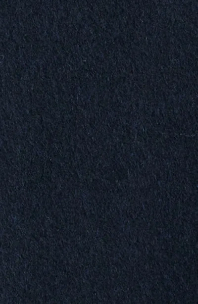 Bernardo Brushed Double Face Overcoat In Blue