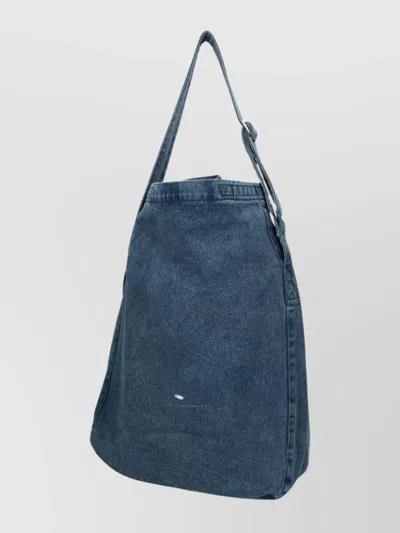 Our Legacy Versatile Shoulder Bag Adjustable Strap Top Handle In Blue