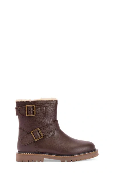 Boden Kids' Faux Fur Lined Boot In Brown