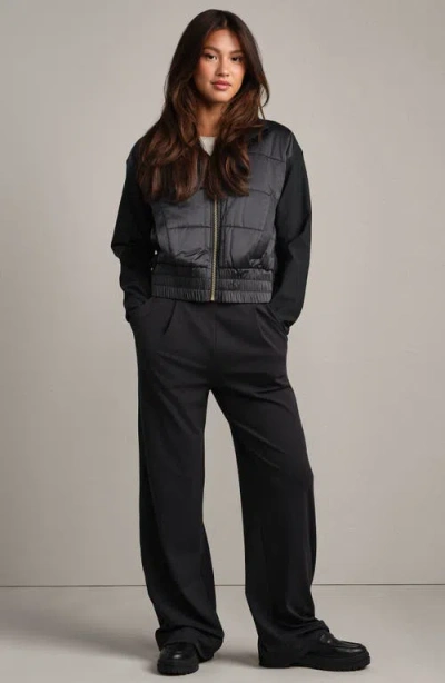 Rhone Chalet Quilted Water Repellent Jacket In Black