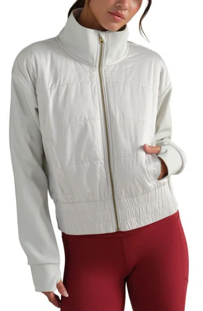 Rhone Chalet Quilted Water Repellent Jacket In White