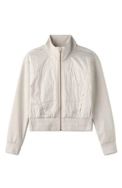 Rhone Chalet Quilted Water Repellent Jacket In White