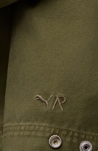 Puma X Represent Zip-pocket Jacket In Green