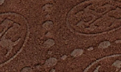 Tory Burch Mellow Genuine Shearling Lined Platform Mule In Brown