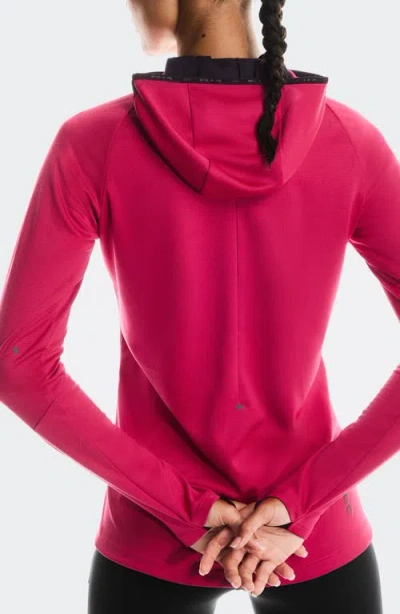 On Climate Zip Hoodie In Pink