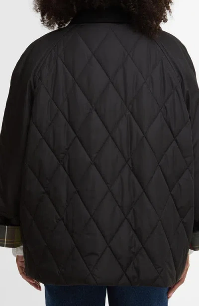 Barbour Plus Martha Quilted Coat In Black