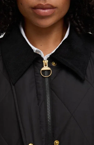 Barbour Plus Martha Quilted Coat In Black