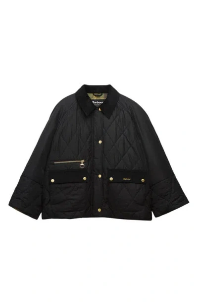 Barbour Plus Martha Quilted Coat In Black