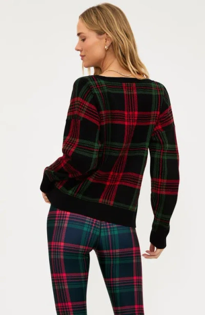 Beach Riot Joey V Neck Pullover Sweater In Multi