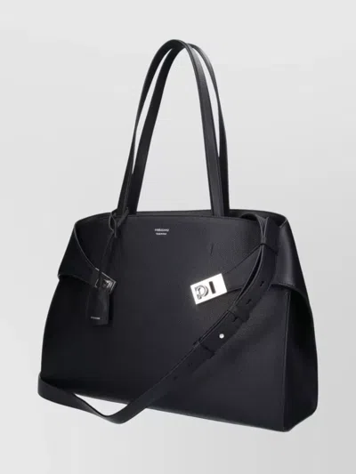 Ferragamo Hug Top-zip Leather Shoulder Bag