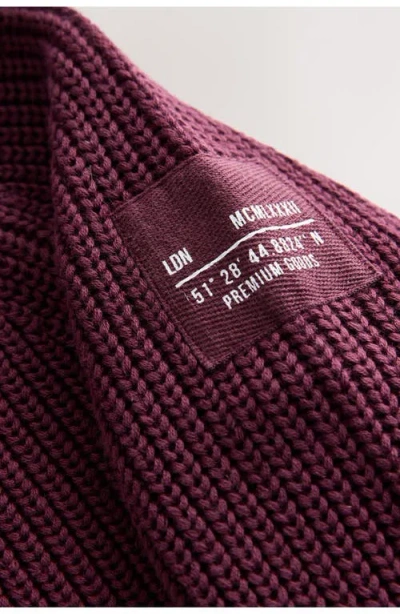 Next Kids' Half Zip Sweater In Burgundy