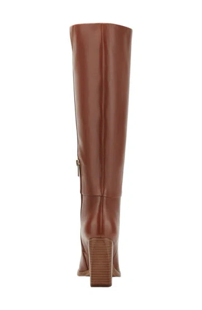 Marc Fisher Ltd Womens Lannie Tall Block Heel Boots Regular Wide Calf In Brown
