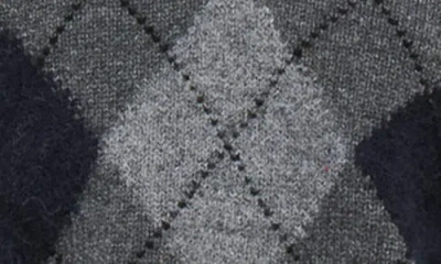 Alex Mill Campbell Argyle Wool Blend V-neck Sweater In Gray