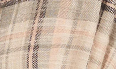 Lucky Brand Women's Tunic Plaid Button Down Shirt In Neutral