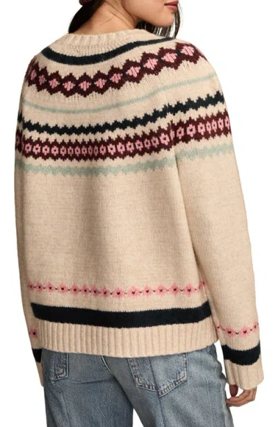 Lucky Brand Women's Fair Isle Crew Neck Sweater In Multi