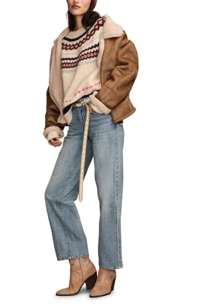 Lucky Brand Women's Fair Isle Crew Neck Sweater In Multi