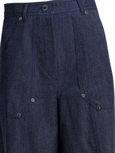 Max Mara Woman Pants Blue Size 8 Virgin Wool In Blue