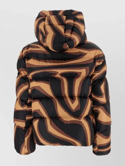 Pucci Printed Nylon Down Jacket In Multi