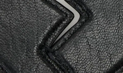 Allsaints Broken Heart Leather Keyring In Brown