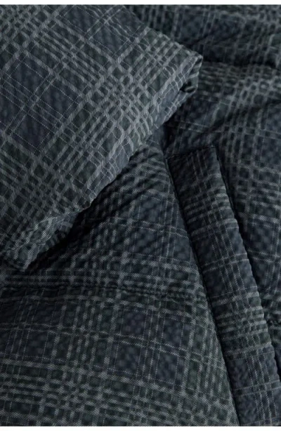 Next Check Puffer Jacket In Blue