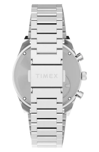 Timex Q Falcon Eye Chronograph 40mm In Brown