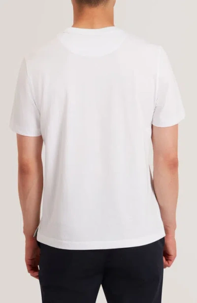 Ted Baker Koney Floral Box Print Cotton Tee In White