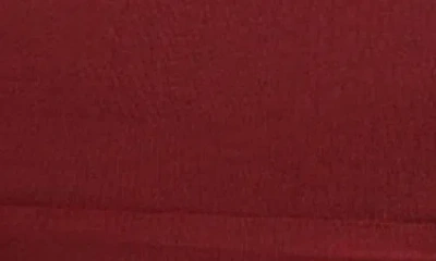 Guess Lauryn Long Sleeve Mesh Crop Top In Red