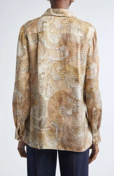 Zimmermann Rebellion Relaxed Silk Button-up Shirt In Multi
