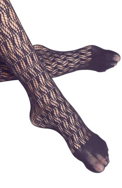 Falke Fluid Fusion Net Tights In Gray