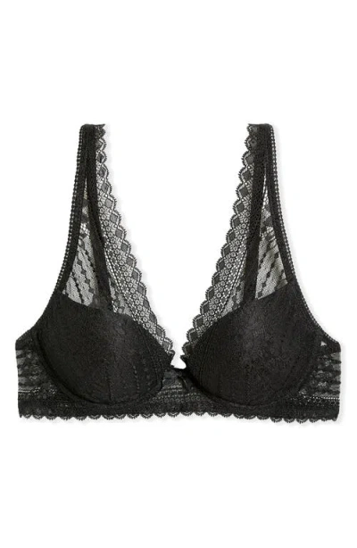 Etam Panama N°3 Underwire Triangle Bra In Black
