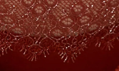 Etam Allusion Tulle & Lace Hipster Panties In Brown