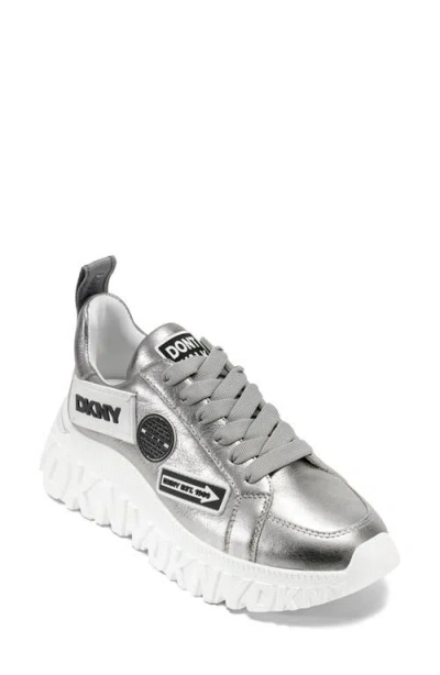 Dkny Women's Lexie Slip On Sneaker In Silver